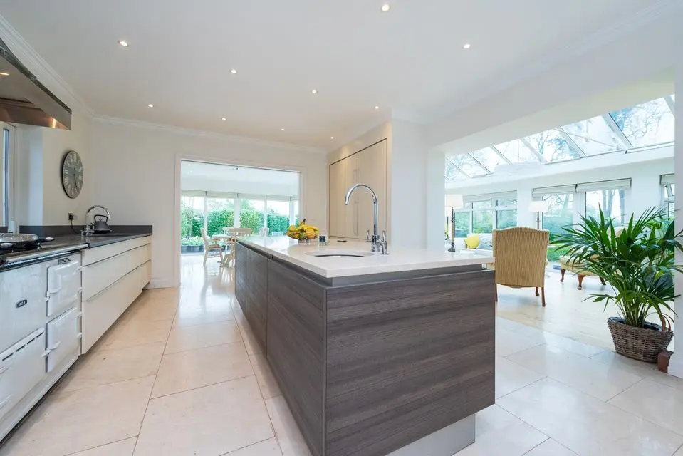 The Poggenpohl kitchen/breakfast room with Gaggenau fittings