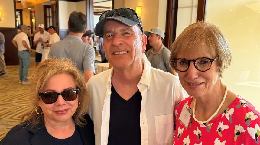 Catherine Frinier, left, and Richard Frinier, both of Richard Frinier Design Studio; and Jackie Hirschhaut, ICFA.