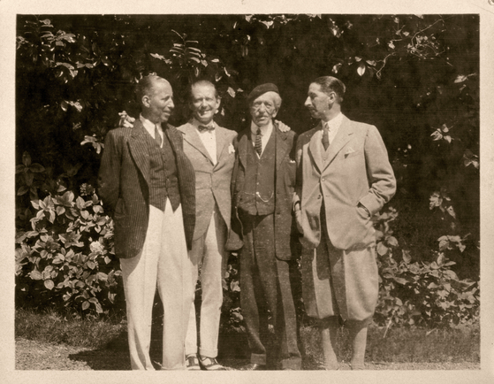 Alfred Cartier (third from left), the son of founder Louis-Francois Cartier, and his three sons [CARTIER]