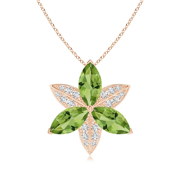 Angara peridot pendant