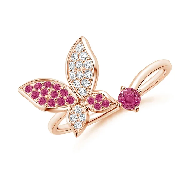 Angara pink sapphire ring