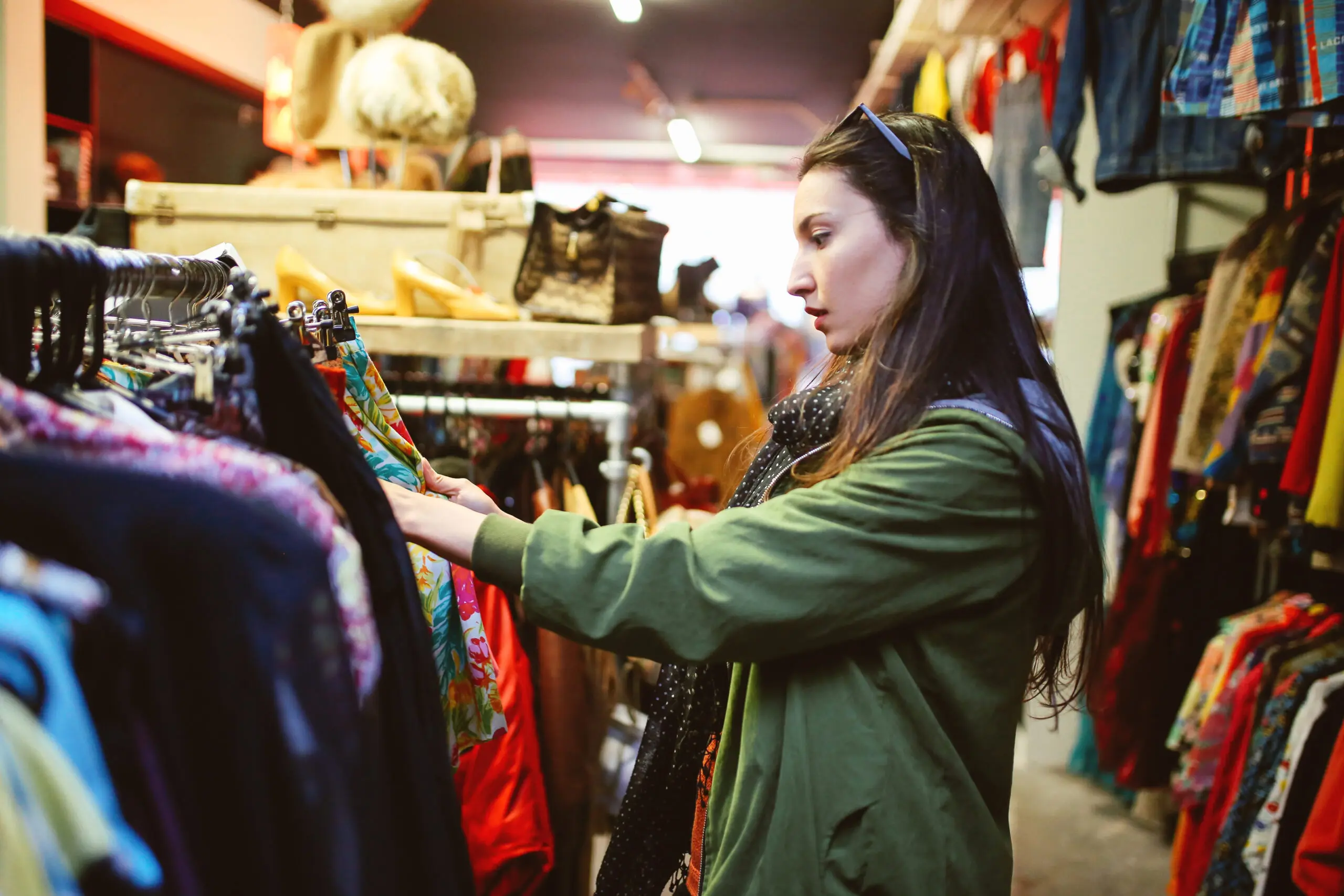 She explained that her thrift store tended to over-charge on well-known brands but more obscure designer labels flew under the radar (Stock photo)