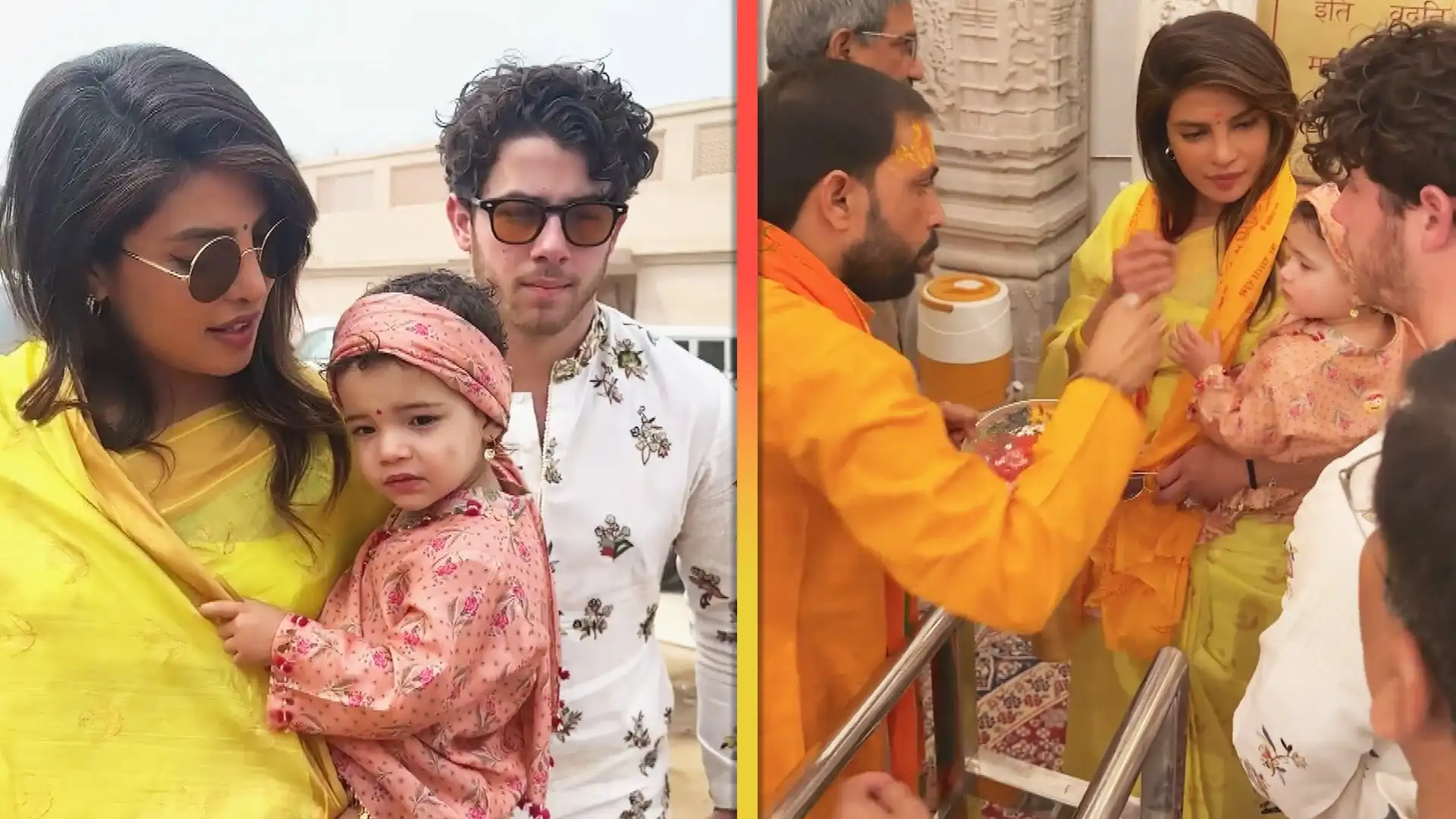 Priyanka Chopra and Nick Jonas Share Glimpse of Daughter Malti Getting Blessed in India