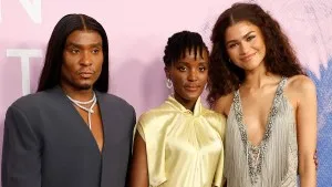 Law Roach, Vanessa Nakate and Zendaya attend the 2024 Green Carpet Fashion Awards