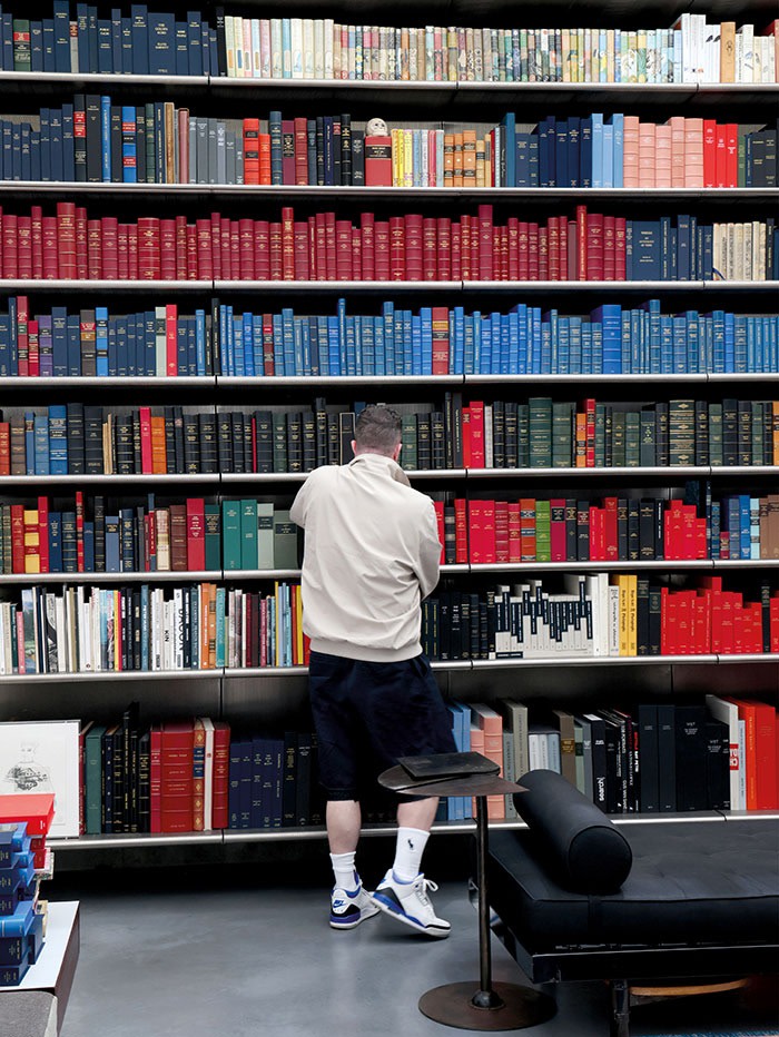 Massive collection of books on shelves