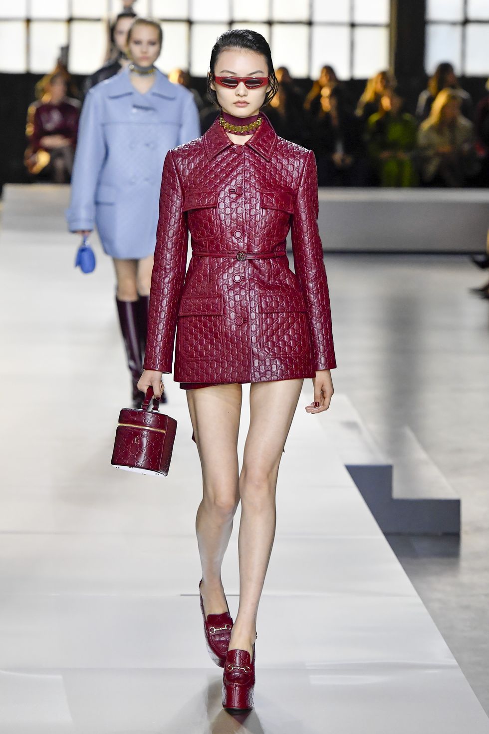 milan, italy february 23 a model walks the runway during the gucci ready to wear fallwinter 2024 2025 fashion show as part of the milan fashion week on february 23, 2024 in milan, italy photo by victor virgilegamma rapho via getty images