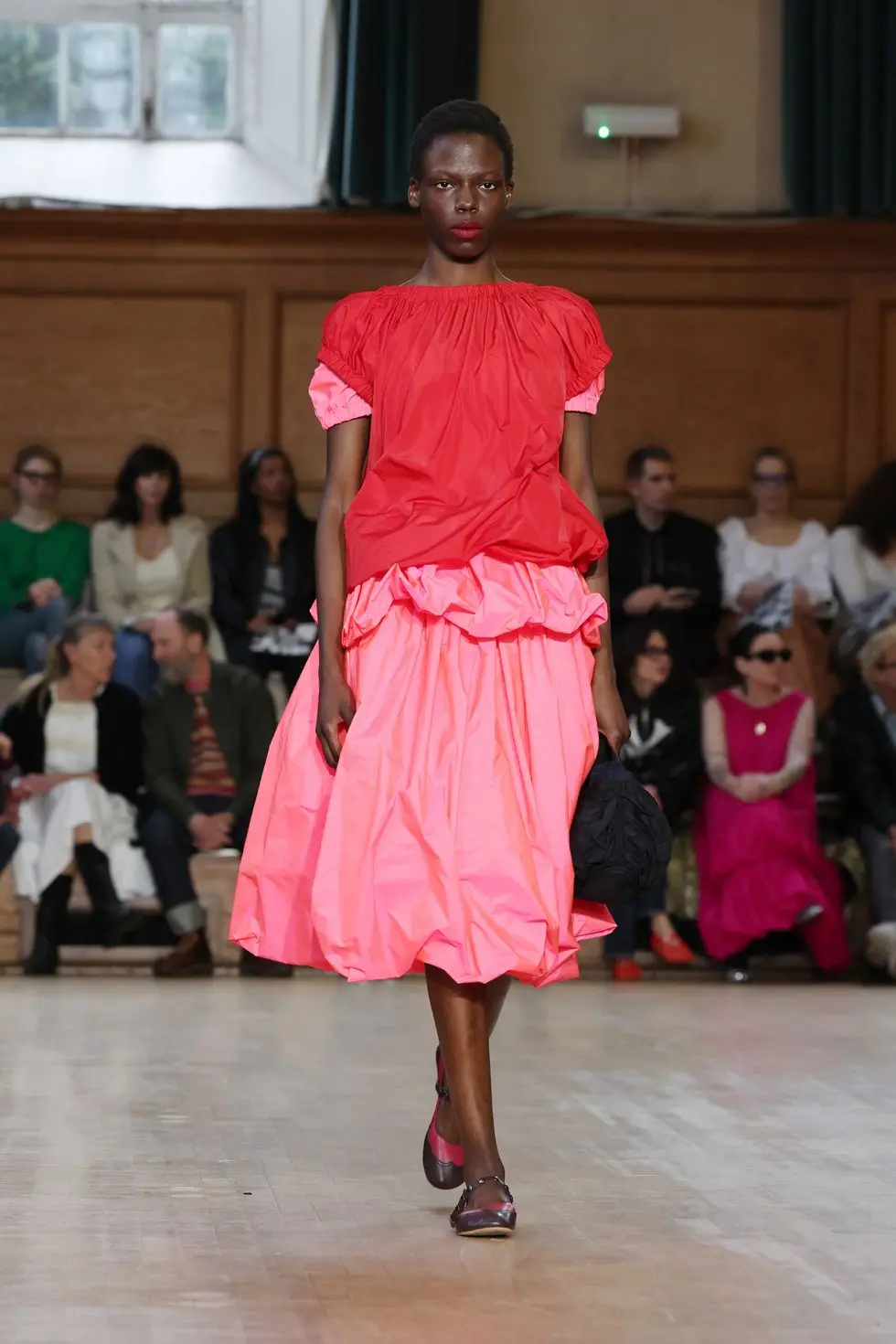 london, england february 17 a model walks the runway at the molly goddard show during london fashion week february 2024 on february 17, 2024 in london, england photo by tristan fewingsgetty images