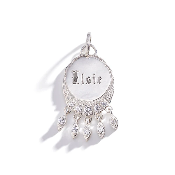 Three Sisters silver charm