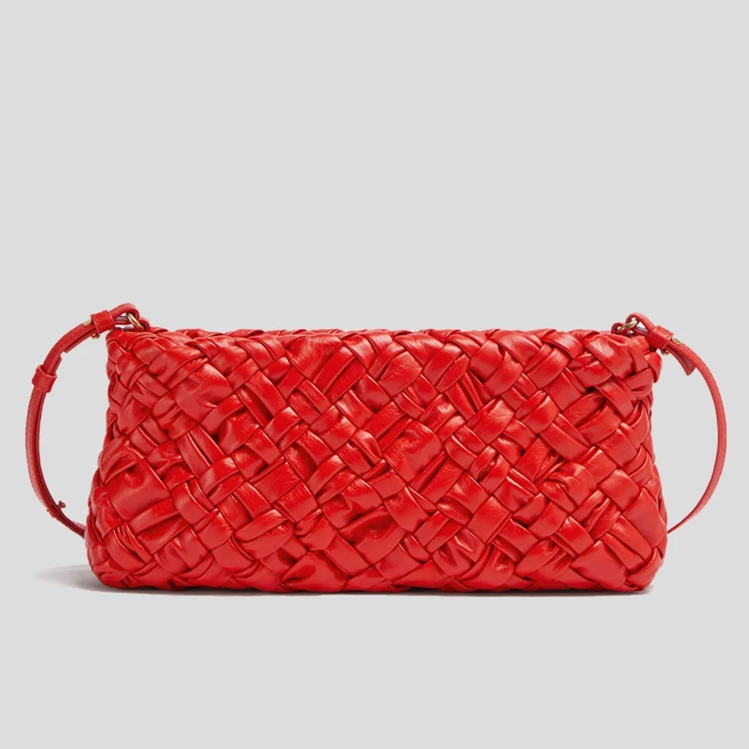 Bottega Veneta's red Cha Cha bag designed by Matthieu Blazy