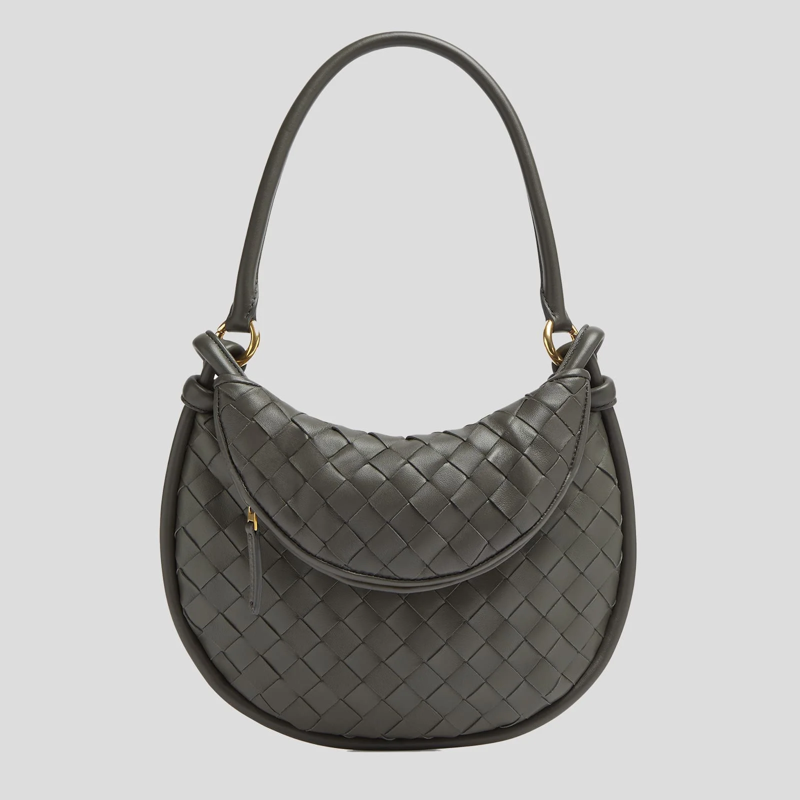 Bottega Veneta's charcoal-colored Gemelli bag designed by Matthieu Blazy