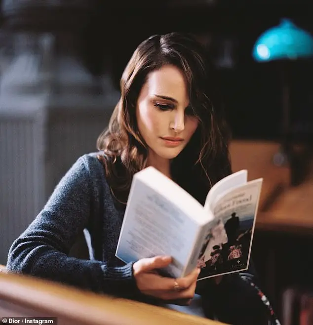 The Oscar winner appeared in an assortment of images and a video while exploring the Salle Labrouste library in Paris