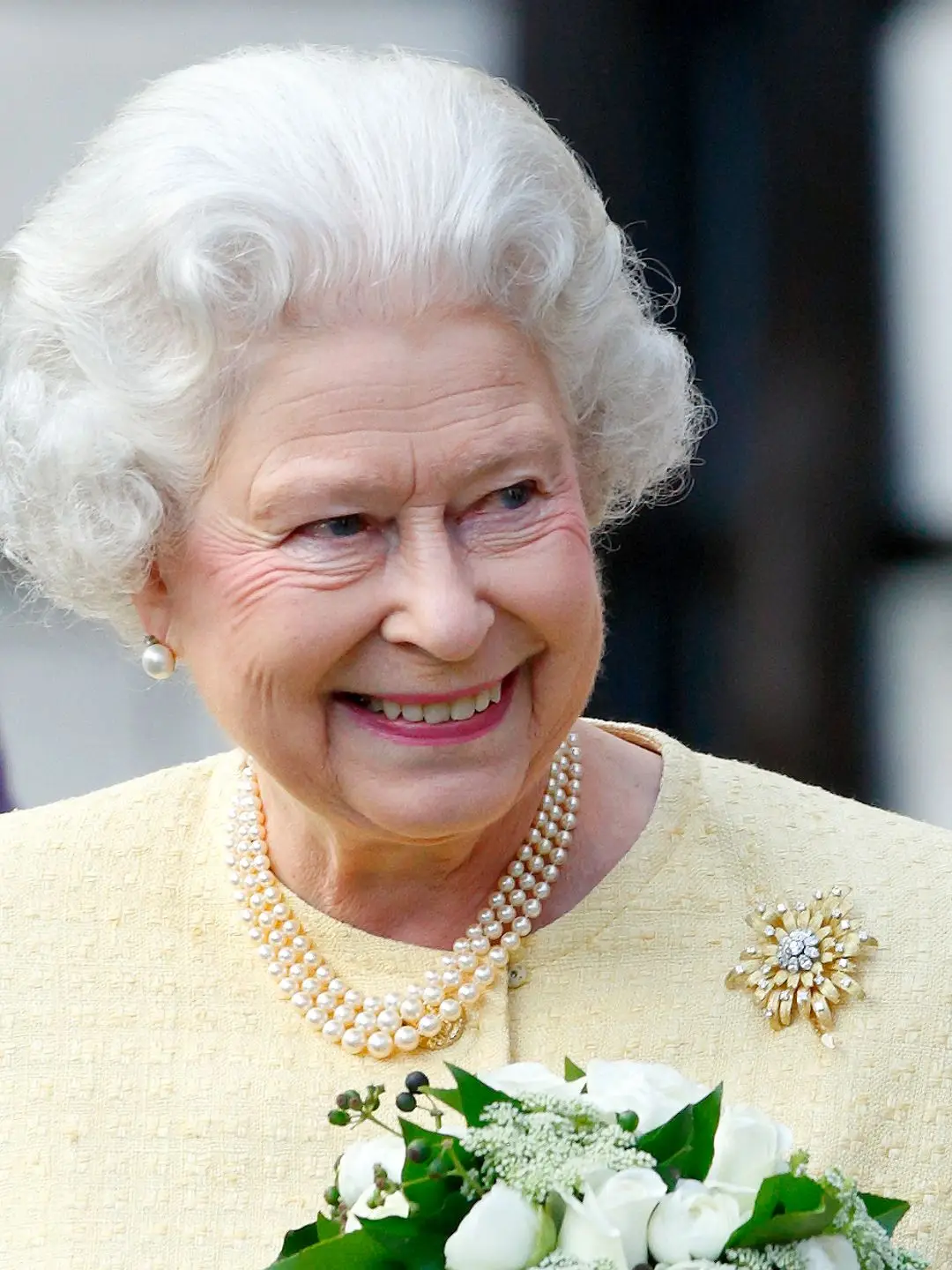 Queen Elizabeth II visits the Royal Academy of Music on December 13, 2007 in London