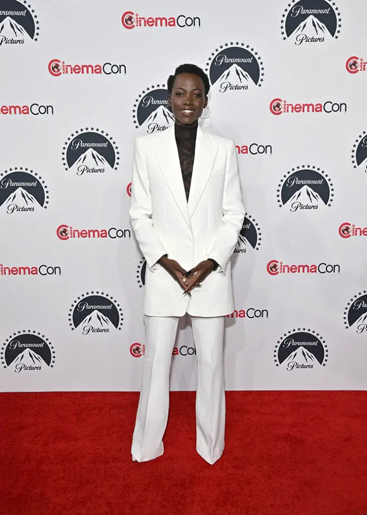 Lupita Nyong'o arrives at the Paramount Pictures 2024 CinemaCon Presentation