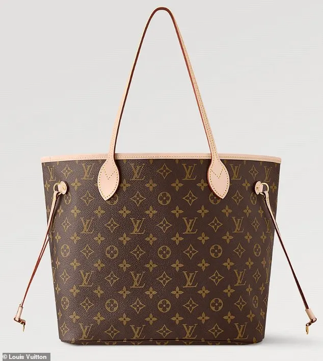 While a classic Louis Vuitton Neverfull purse once cost $870 in 2012, it increased to $2,030 nearly ten years later in 2023