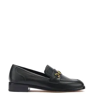 Patricia Loafer in Black Leather