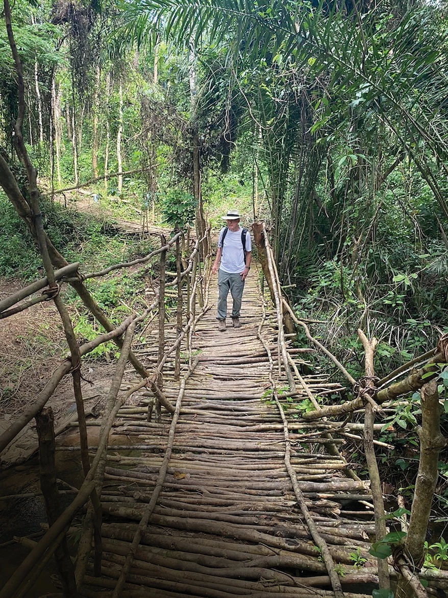 Toby Pomeroy tours an African mining village. He is working toward a ban on mercury from all artisanal gold mining.