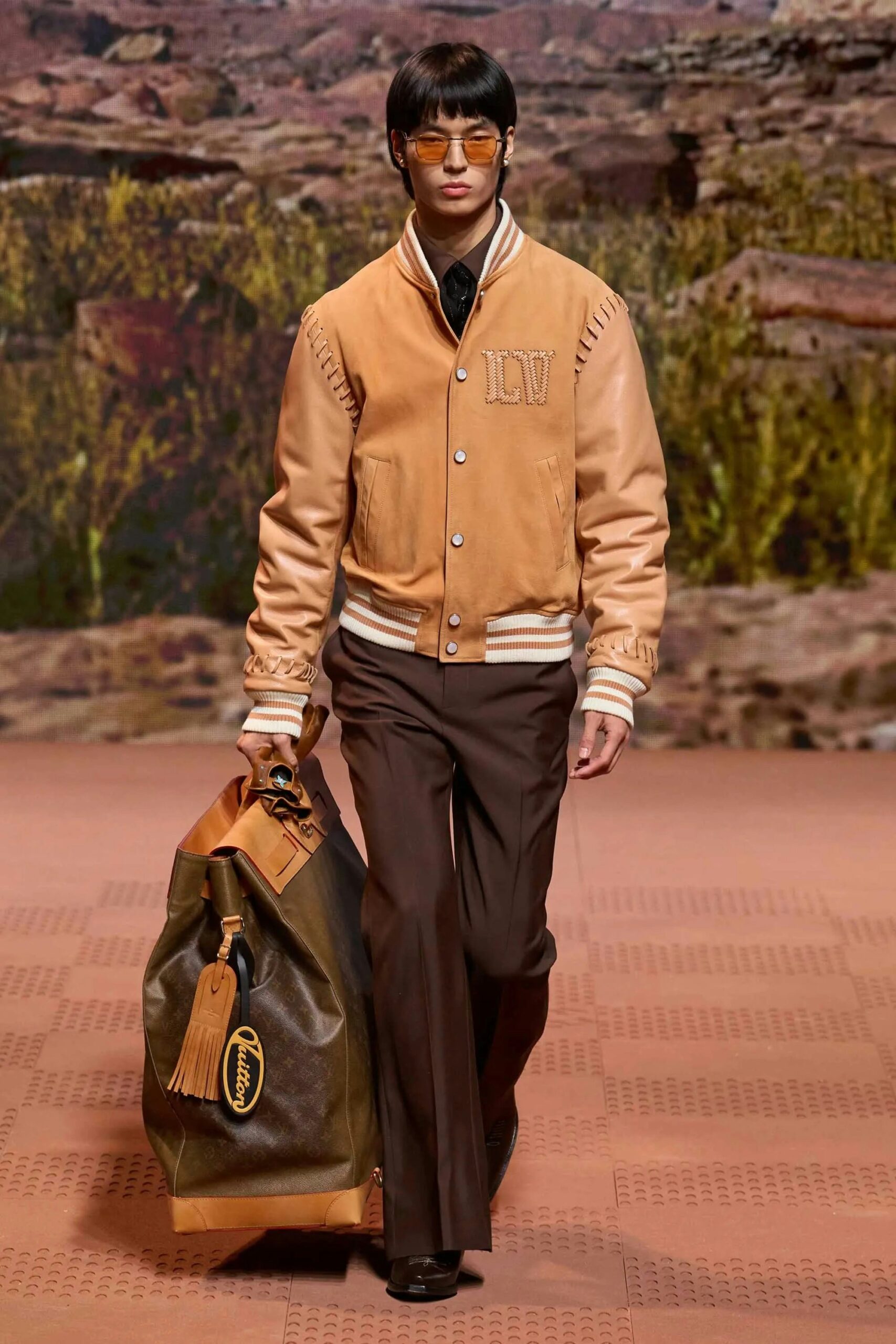 The NFT is a digital replica of the Western-style varsity jacket that appeared on LV's F/W24 runway. Photo: Louis Vuitton