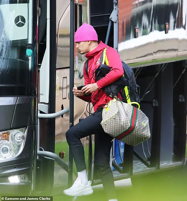 Romeo Beckham was spotted boarding the Brentford FC bus as he travelled with the B squad to take of Stockport County on Tuesday