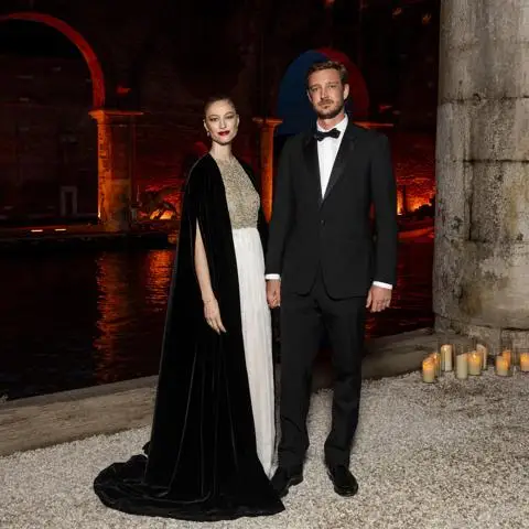 The Dior ambassador was joined by her husband Pierre Casiraghi