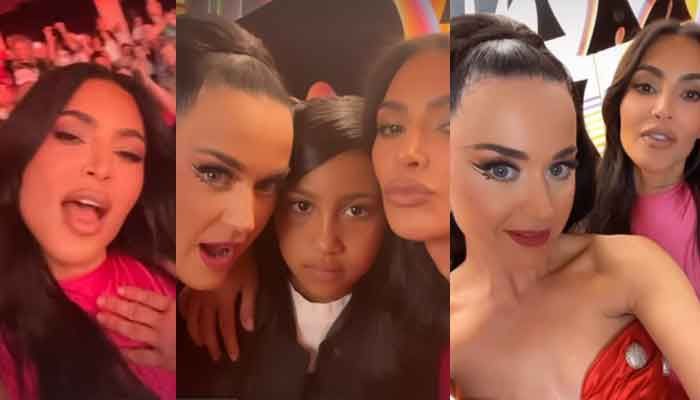 North West Performs with Katy Perry in Las Vegas While Kim Kardashian Dances with Friend