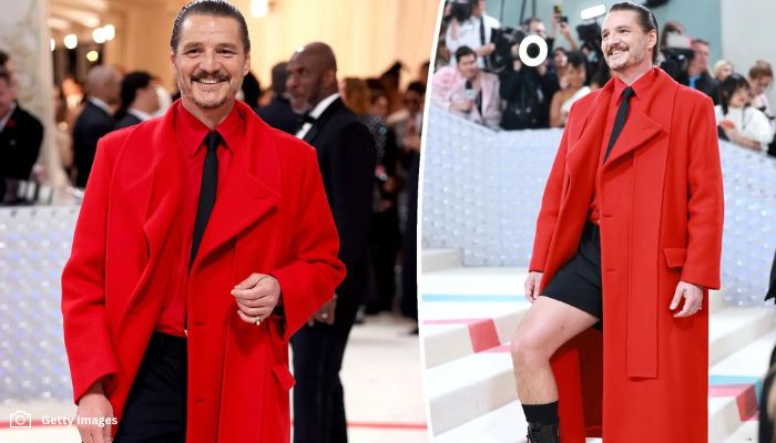 Pedro Pascal Wears Short Shorts on Met Gala 2023 Red Carpet