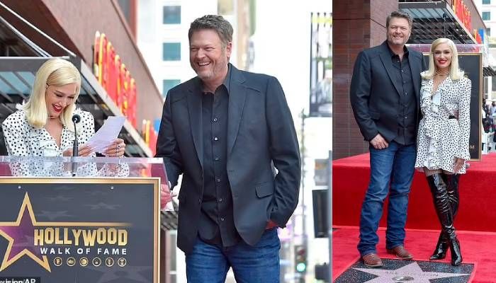 Blake Shelton Gushed Over Gwen Stefani at Her Walk of Fame Ceremony in Hollywood