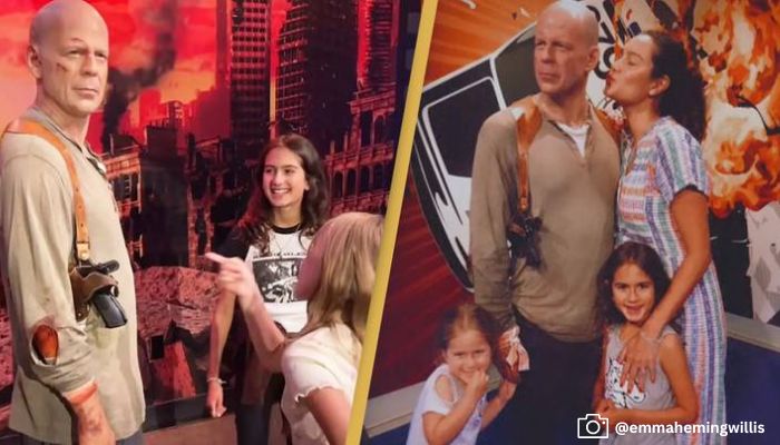 Bruce Willis’ Wife Takes Daughters to Visit the Statue and Hollywood Star