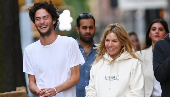 Oli Green and Sienna Miller’s Casual NYC Stroll with Furry Buddies