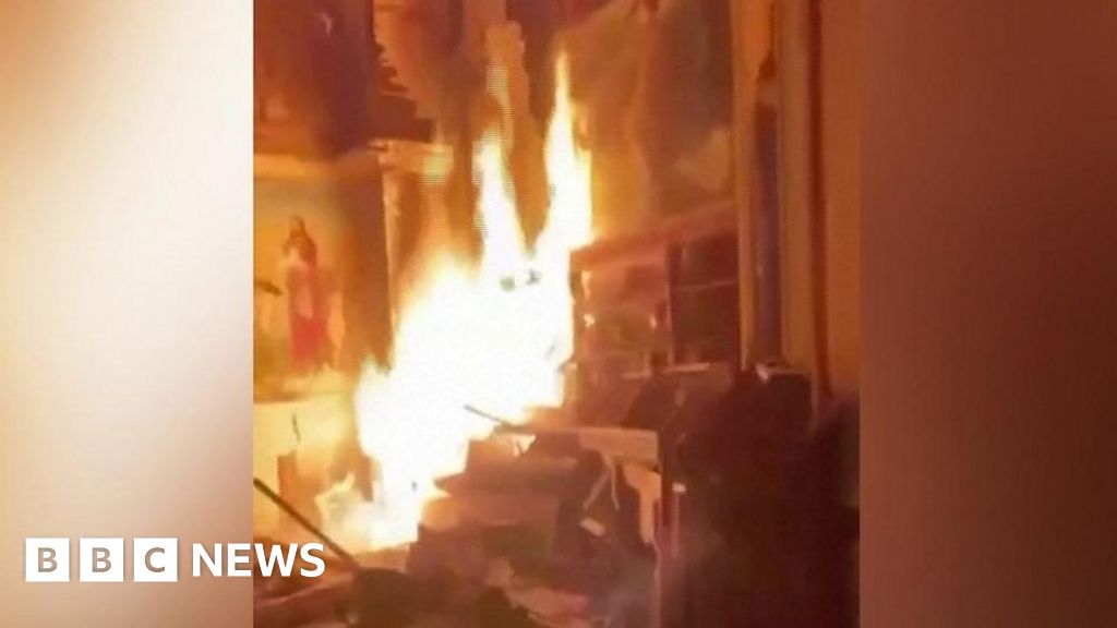 Inside Odesa cathedral after Russian missile strike