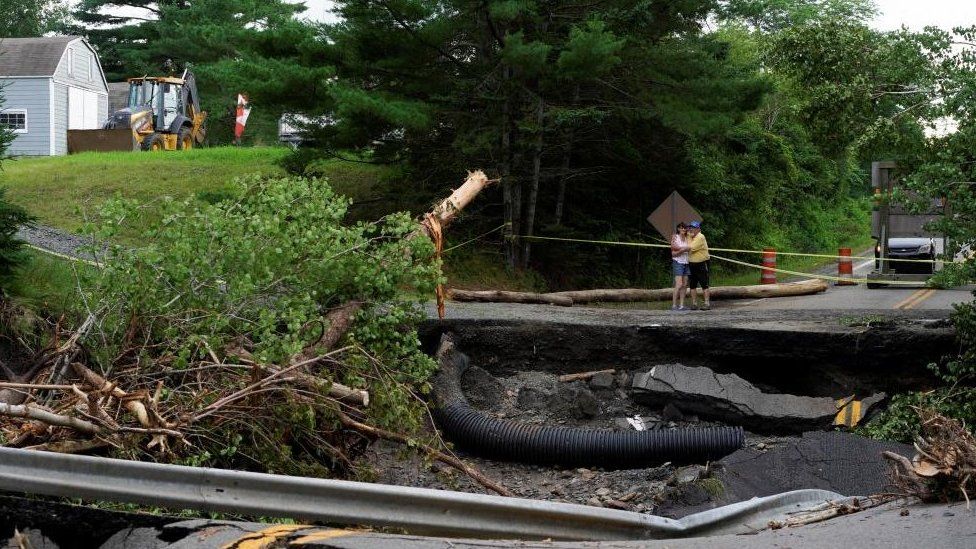 Hundreds displaced after severe flooding in Canada