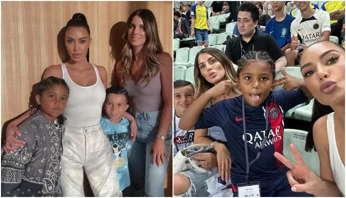 Kim Kardashian Takes Son Saint to Al-Nassr Game