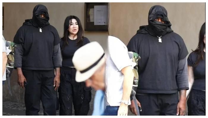 Kanye West Was Seen Landing in Italy with a Mystery Woman