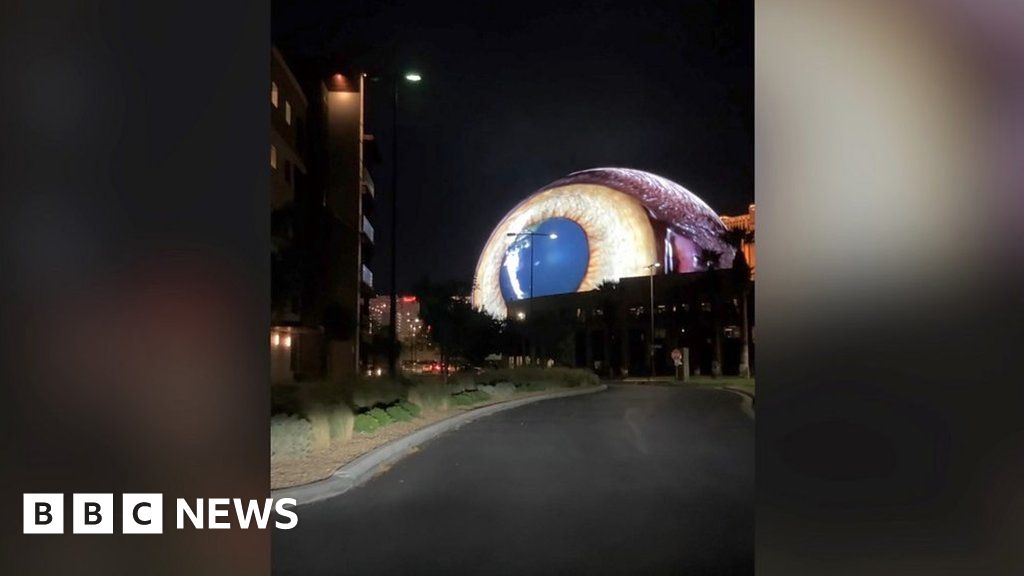 Las Vegas sphere startles residents with huge eyeball