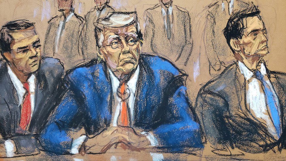 Forced to wait by the judge, Trump is out of his comfort zone in court