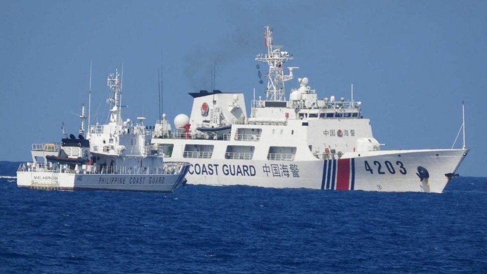 Philippines accuses China of firing water cannon at boats in South China Sea