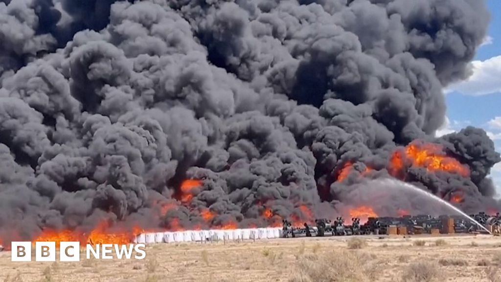 Huge plastic recycling fire in New Mexico sparks health alert