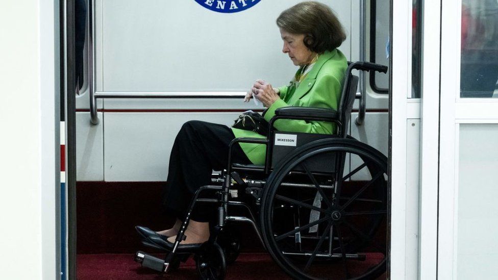 Dianne Feinstein taken to hospital after fall at home