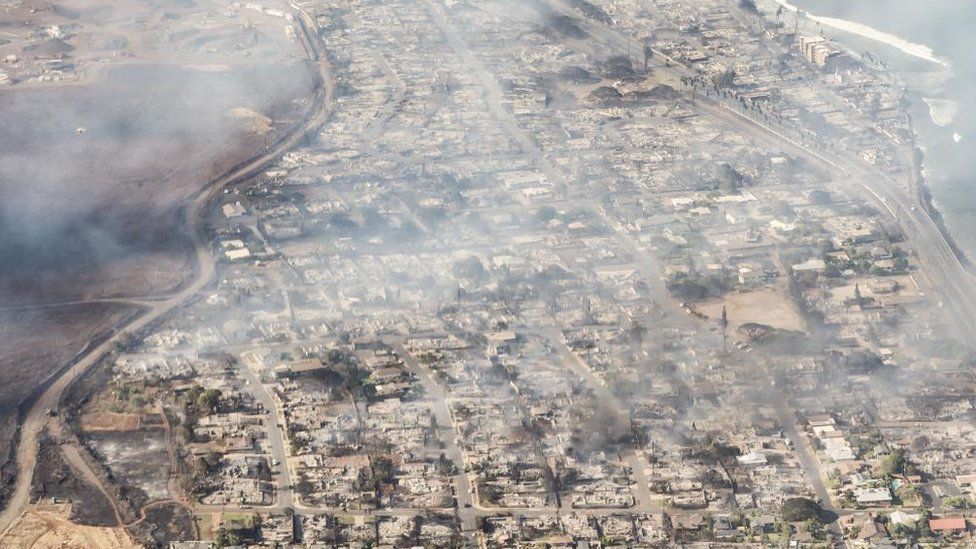 Hawaii wildfires burn historic town of Lahaina ‘to the ground’