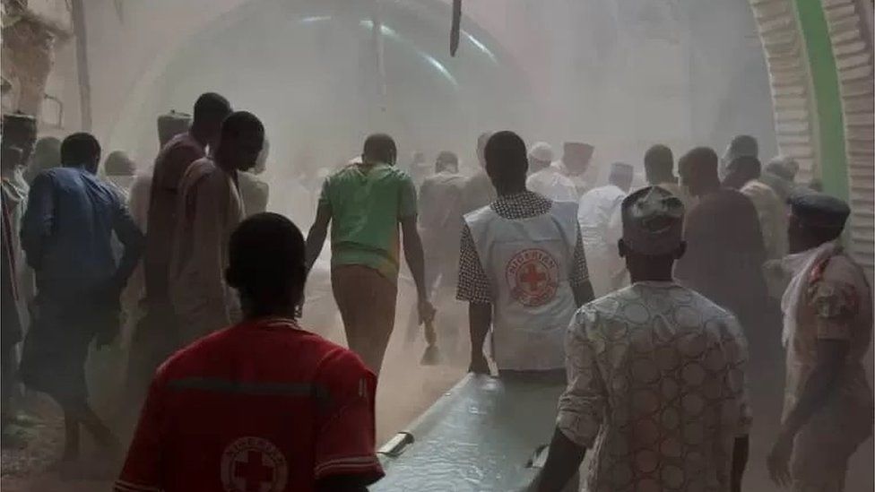 Nigeria mosque collapse: At least seven die in Zaria