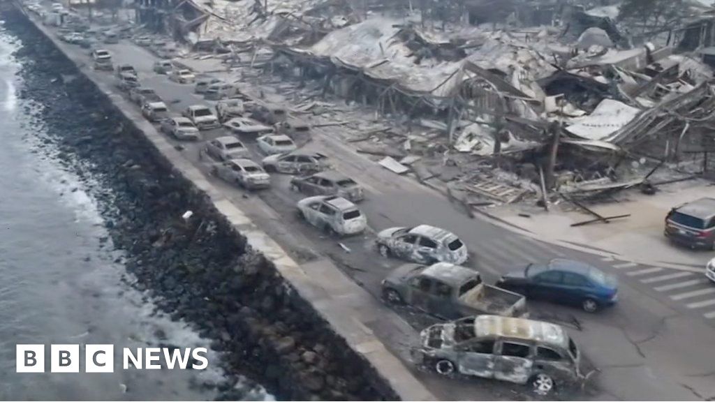 Watch: Drone footage shows mass devastation in Maui