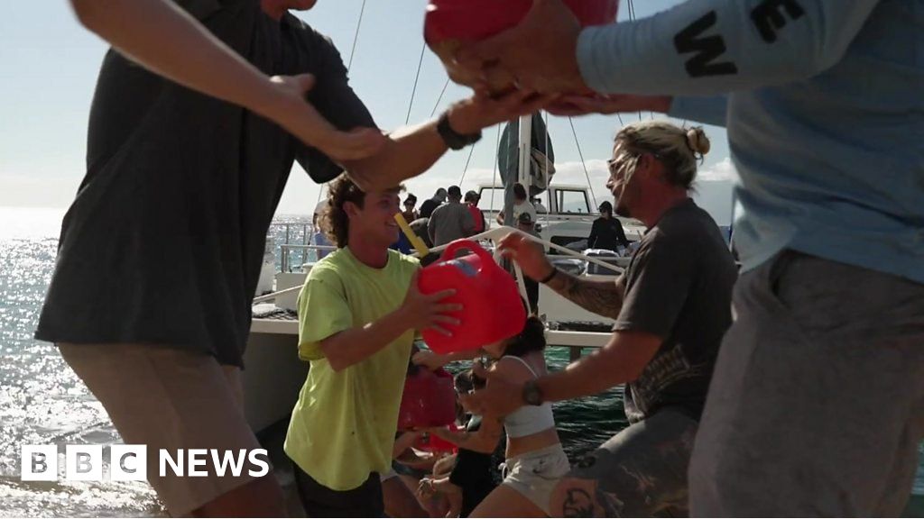 Watch: Onboard the boat bringing aid to fire devastated Maui