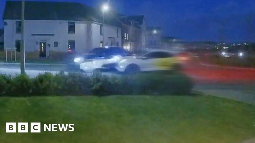 Footage shows crashes and near misses on estate