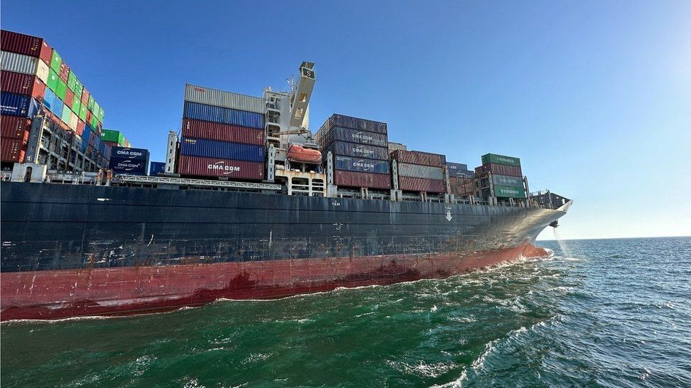 Container ship Joseph Schulte leaves Odesa amid Russia Black Sea attack fears