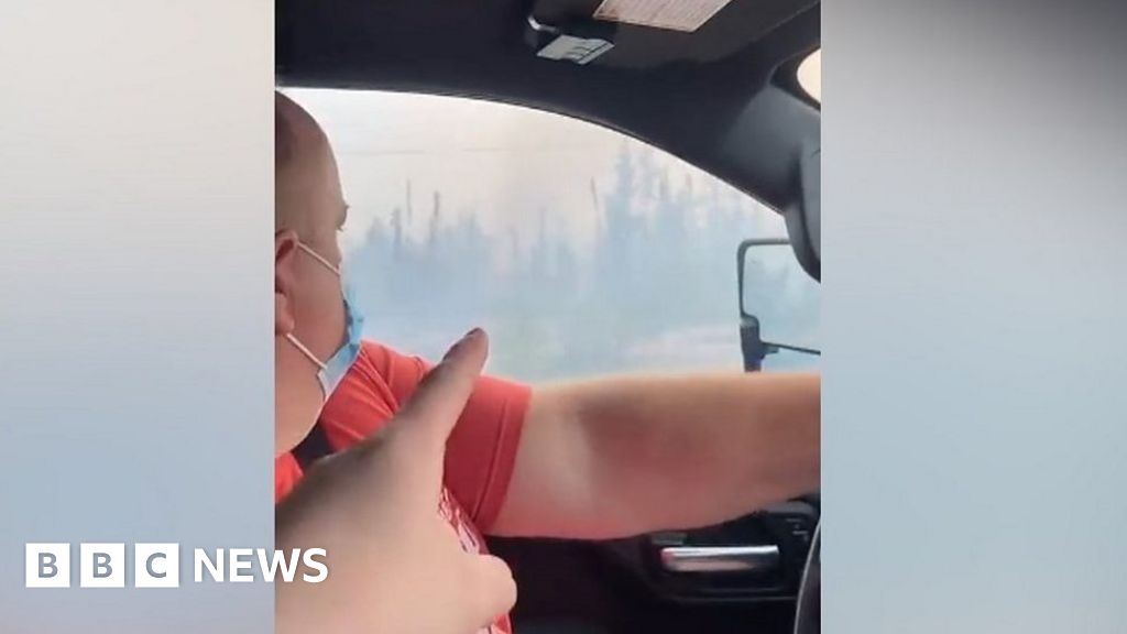 Watch the treacherous journeys out of wildfire-hit Canada