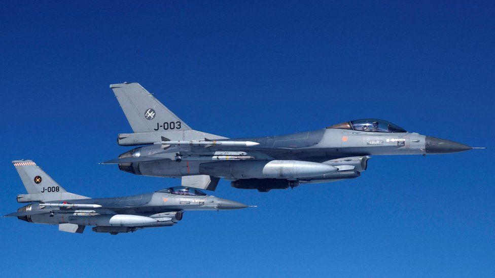 Ukraine war: US allows transfer of Danish and Dutch F-16 war planes to Kyiv