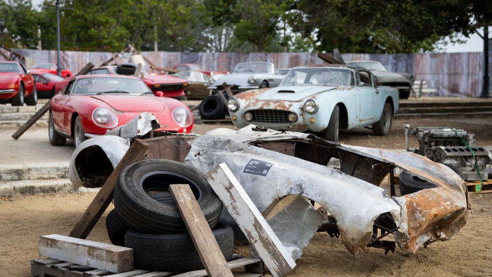 Burnt-out shell of 1954 Ferrari fetches $2m at auction