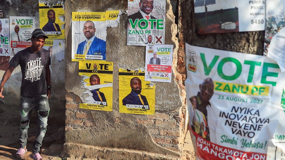 Zimbabwe election: Voters head to the polls with inflation on their minds