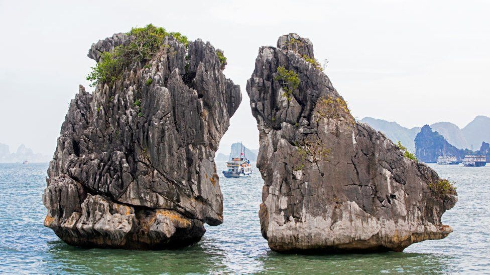 Vietnam’s iconic ‘kissing rocks’ at risk of collapse