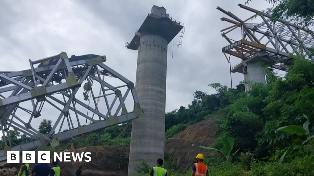 India: Scenes from the Sairang bridge collapse