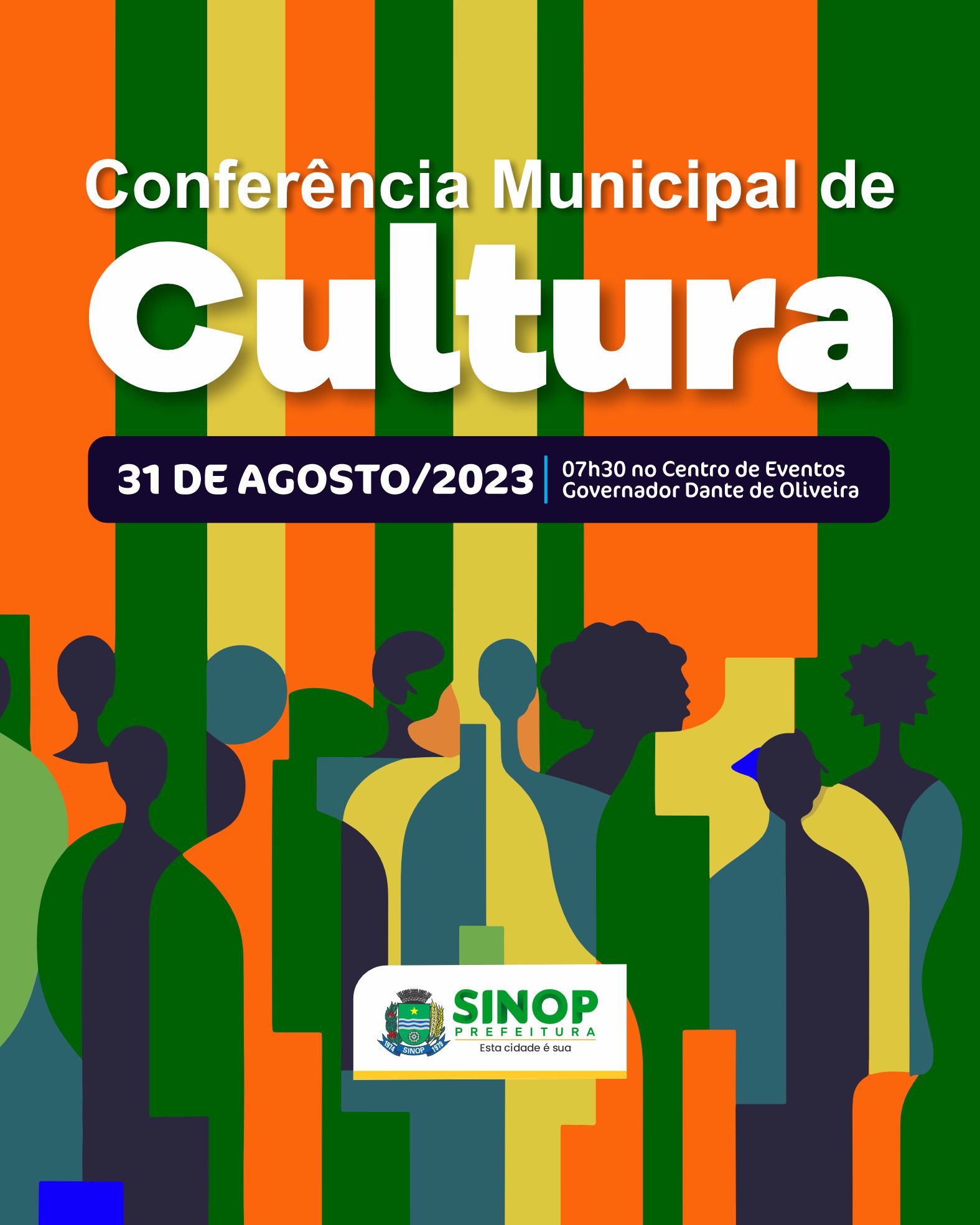 Conferência Municipal de Cultura reunirá representantes do setor amanhã (31) em Sinop